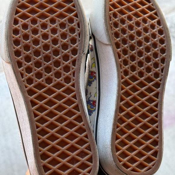 Kids Size US 1.5 (Euro size 32, 19.5 cm) High Top Velcro Vans - Like New! - Picture 6 of 8